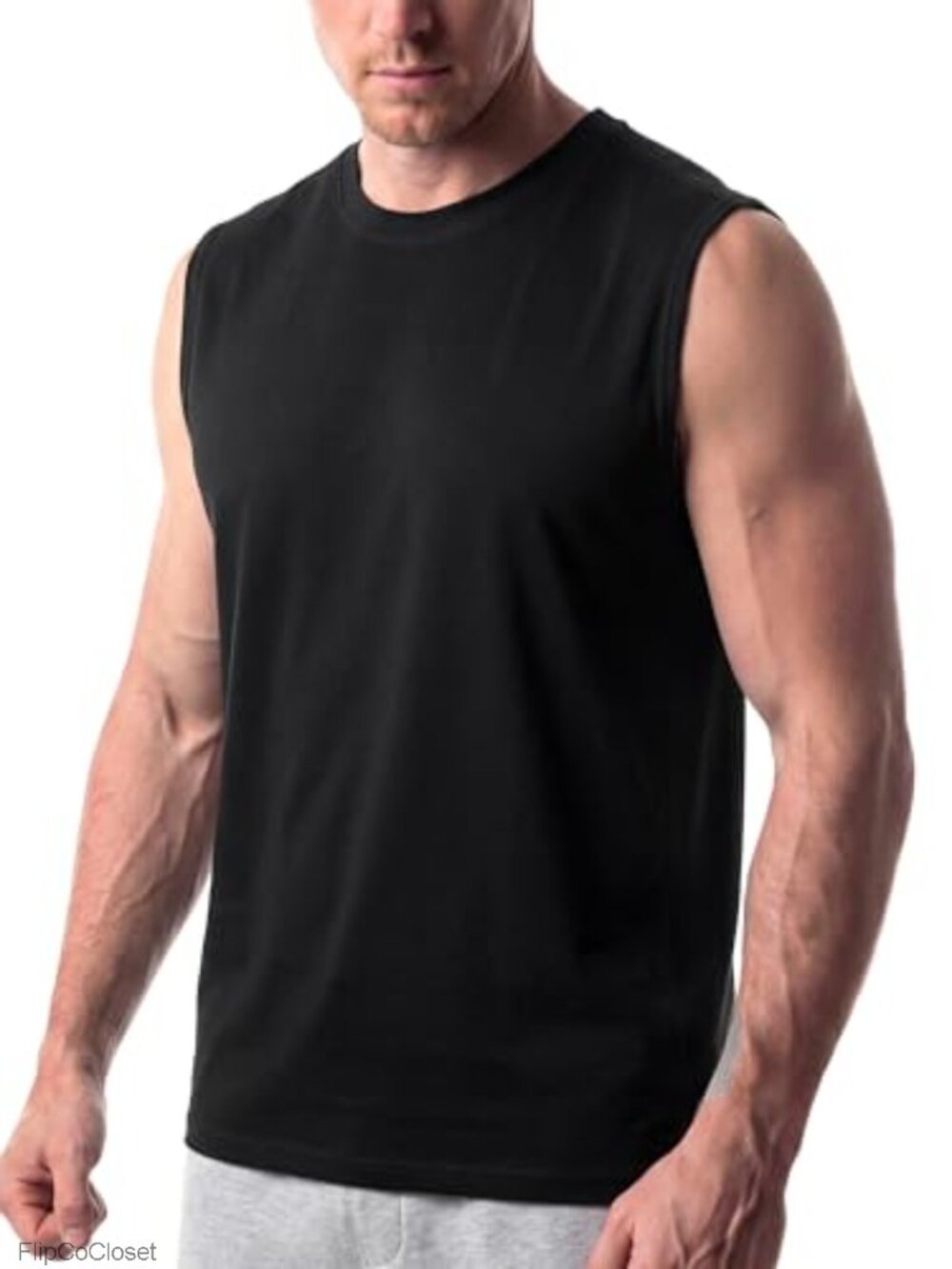 Men's Cooling Bamboo Viscose Tank Top Moisture Wicking Gym Shirt
